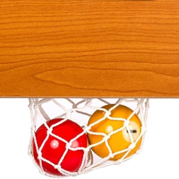 Mini Pool Billardtisch inkl. Zubehör (2 Queues, Kugeln, Dreieck, Kreide, Bürste), 3 Dekore, Maße: 92x52x19cm - 