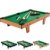 Mini Pool Billardtisch inkl. Zubehör (2 Queues, Kugeln, Dreieck, Kreide, Bürste), 3 Dekore, Maße: 92x52x19cm -