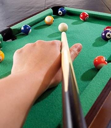 Playtastic Mini Billardtisch mit 2 Queues & 16 Kugeln - 